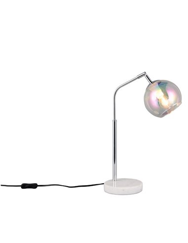 Lámpara de sobremesa pantalla redonda de vidrio iridiscente PAXTON bombilla excl. 1x E14 max. 10W IP20