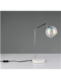 Lampe de table ronde abat-jour verre irisé PAXTON ampoule excl. 1x E14 max. 10 W IP20