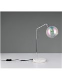 Lámpara de sobremesa pantalla redonda de vidrio iridiscente PAXTON bombilla excl. 1x E14 max. 10W IP20