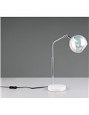 Lámpara de sobremesa pantalla redonda de vidrio iridiscente PAXTON bombilla excl. 1x E14 max. 10W IP20
