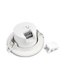 Luminária de embutir LED YUCATAN CCT de 8W com sensor de movimento, 2700K-3000K-4000K, branca, IP54, com e sem sensor PIR, 8W 88