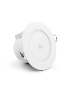 Luminária de embutir LED YUCATAN CCT de 8W com sensor de movimento, 2700K-3000K-4000K, branca, IP54, com e sem sensor PIR, 8W 88
