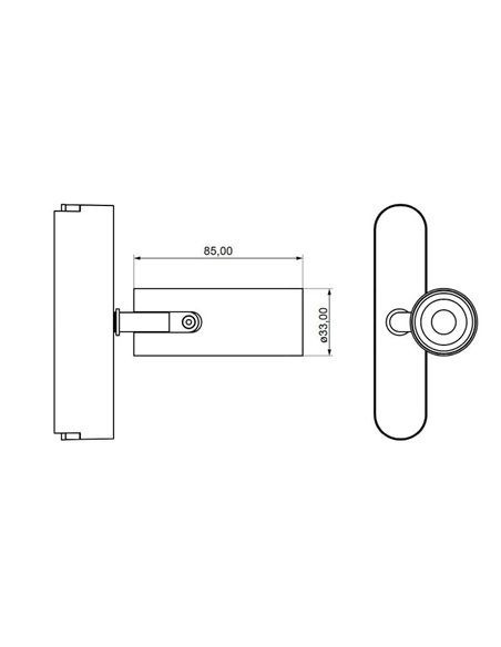 Foco carril LED orientable 6W LIMBO, 24º negro, 3000K o Regulable CTT