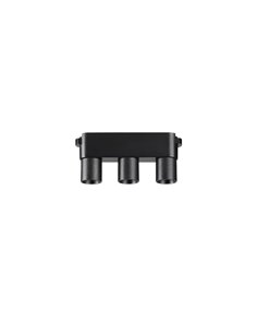Triple foco LED de rejilla LIMBO, 3x6W 24º negro, 3000K o Regulable CTT