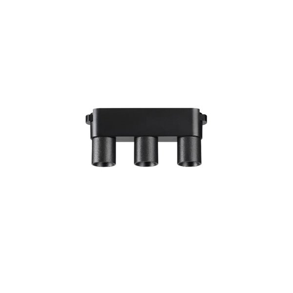 Triple foco LED de rejilla LIMBO, 3x6W 24º negro, 3000K o Regulable CTT