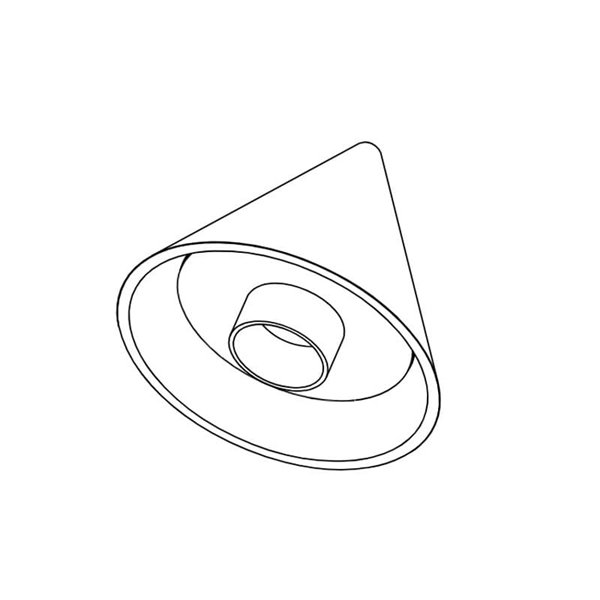 Suspension LED avec rail conique, LIMBO, 6W, 24º noir, 3000K ou Dimmable CTT