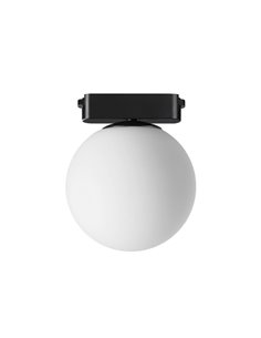 Luminaria de carril en forma de bola LIMBO, 6W 120º negro, 3000K o Regulable CTT
