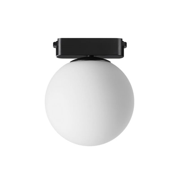 Luminaria de carril en forma de bola LIMBO, 6W 120º negro, 3000K o Regulable CTT