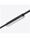 Luminaria lineal de carril LIMBO 22,2cm, 12W 110º negro, 3000K o Regulable CTT