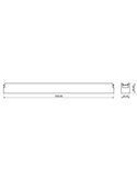 Luminaria lineal de carril LIMBO 33cm, 18W 3110º negro, 3000K o Regulable CTT