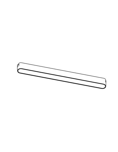 Luminaria lineal de carril LIMBO 33cm, 18W 3110º negro, 3000K o Regulable CTT