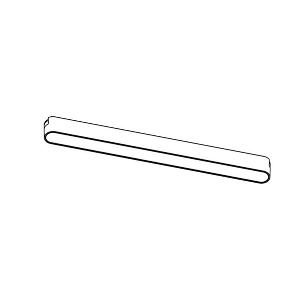 Luminaria lineal de carril LIMBO 33cm, 18W 3110º negro, 3000K o Regulable CTT