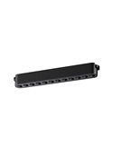 Luminaria lineal rejilla de carril LIMBO 22,2cm, 12W 24º negro, 3000K o Regulable CTT