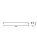Luminaria lineal rejilla de carril LIMBO 22,2cm, 12W 24º negro, 3000K o Regulable CTT