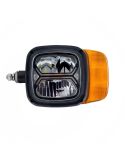 Faro delanteros LED Homologado para Maquinaria industrial Posición, Cruce, Carretera, Intermitente y Diurna, Calefactado