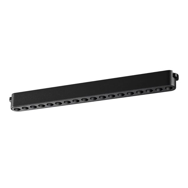 Luminaria lineal rejilla de carril LIMBO 33cm, 18W 24º negro, 3000K o Regulable CTT