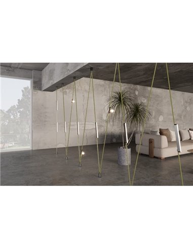 Luminária de trilho linear ajustável LIMBO 33cm, 18W 110º preto, 3000K ou CTT regulável