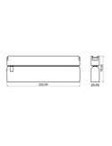 Luminaria lineal orientable rejilla de carril LIMBO, 12W 24º negro, 3000K o Regulable CTT