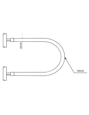 Luz LED en silicona para carril LIMBO, 1 metro, 360º, 14W 3000K o Regulable CTT