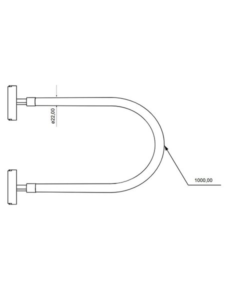 Luminária LED de silicone para trilho LIMBO, 1 metro, 360º, 14W 3000K ou CTT regulável