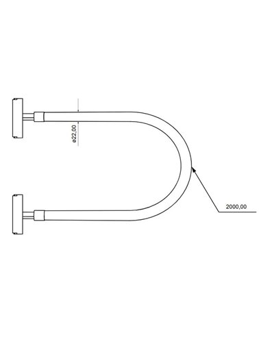 Luz LED en silicona para carril LIMBO, 2 metros, 360º, 28W 3000K o Regulable CTT