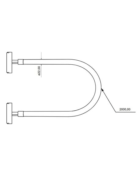 Luminária LED de silicone para trilho LIMBO, 2 metros, 360º, 28W 3000K ou CTT regulável