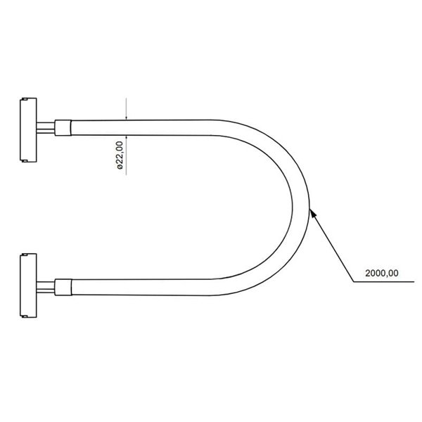 Lumière LED en silicone pour rail LIMBO, 2 mètres, 360º, 28W 3000K ou Dimmable CTT