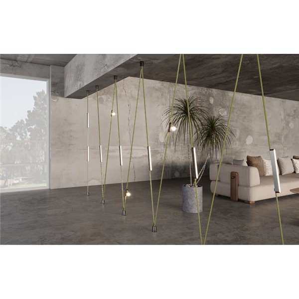 Lumière LED en silicone pour rail LIMBO, 2 mètres, 360º, 28W 3000K ou Dimmable CTT