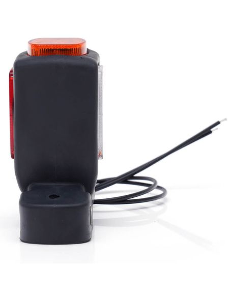 Klaxon LED court avec logo WAS Ambre - Blanc - Rouge 12V 24V A R1 SM1 W62 2053L