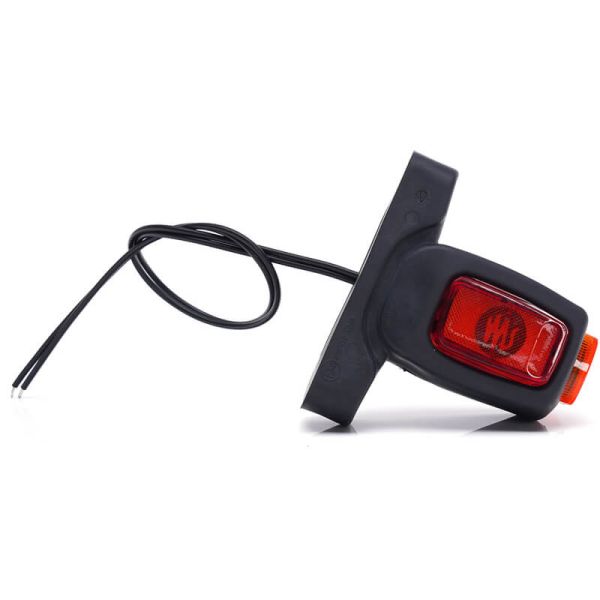 Klaxon LED court avec logo WAS Ambre - Blanc - Rouge 12V 24V A R1 SM1 W62 2053L