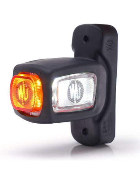 Cuerno LED corto con logo WAS Ambar - Blanco - Rojo 12V 24V A R1 SM1 W62 2053L