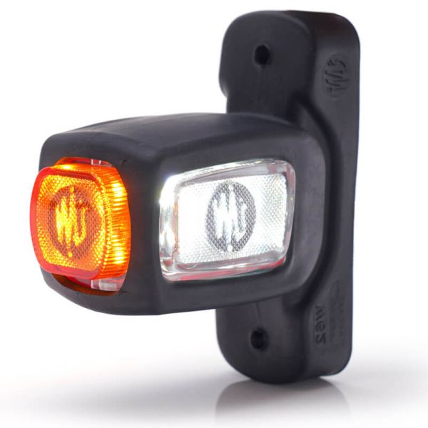 Cuerno LED corto con logo WAS Ambar - Blanco - Rojo 12V 24V A R1 SM1 W62 2053L