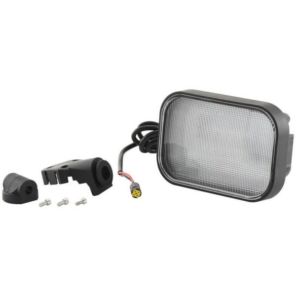 Luz de trabalho LED retangular giratória para montagem lateral 4200 lúmens | 10-30V | Compatível com Case IH, New Holland, Steyr