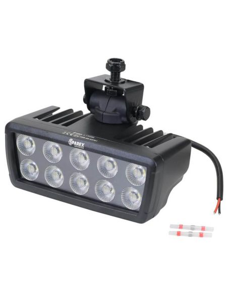 Luz de trabalho giratória LED retangular para Massey Ferguson 10.260 Lm Classe 5 Conector Deutsch