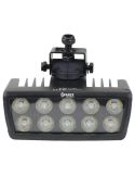 Projecteur de travail rectangulaire pivotant à LED pour Massey Ferguson 10 260 lm Classe 5 Connecteur Deutsch