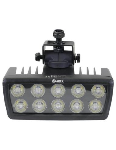 Luz de trabalho giratória LED retangular para Massey Ferguson 10.260 Lm Classe 5 Conector Deutsch