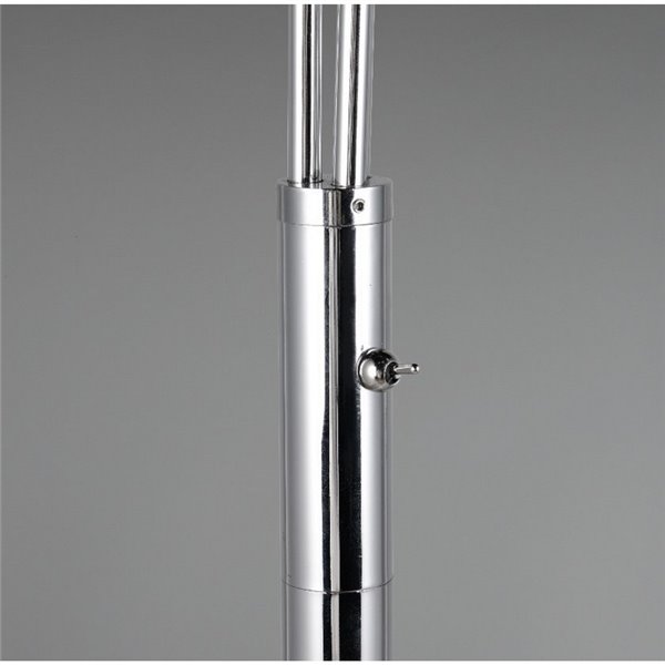 Lámpara de pie con 3 pantallas vidrio iridiscente PAXTON interruptor integrado ↕200cm bombilla excl. 3x E27 max. 10W IP20