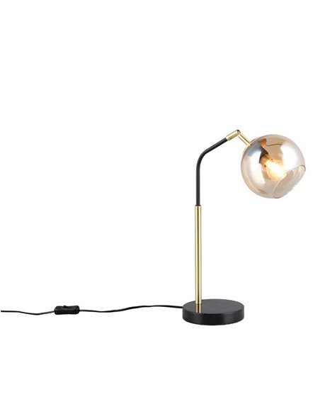 Lámpara de sobremesa pantalla redonda de vidrio PAXTON bombilla excl. 1x E14 max. 10W IP20
