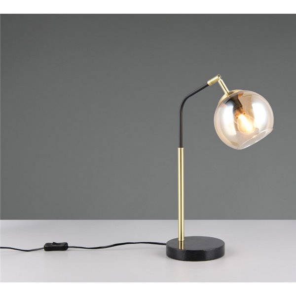 Lámpara de sobremesa pantalla redonda de vidrio PAXTON bombilla excl. 1x E14 max. 10W IP20