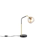 Lampe de table PAXTON avec abat-jour rond en verre, ampoule exclue. 1x E14 max. 10 W IP20