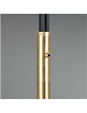 Lámpara de pie con 3 pantallas de vidrio PAXTON interruptor integrado ↕200cm bombilla excl. 3x E27 max. 10W IP20