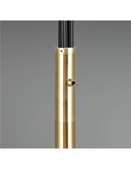 Lámpara de pie con 3 pantallas de vidrio PAXTON interruptor integrado ↕200cm bombilla excl. 3x E27 max. 10W IP20