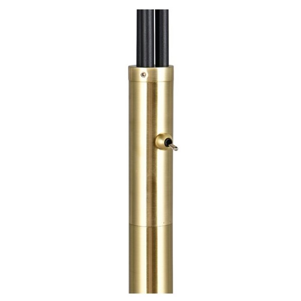 Lámpara de pie con 3 pantallas de vidrio PAXTON interruptor integrado ↕200cm bombilla excl. 3x E27 max. 10W IP20