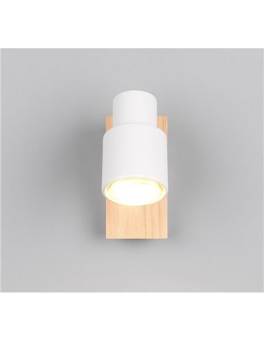 Spot de parede ou teto com interruptor integrado, lâmpada PIERRE, excl. 1x GU10 máx. 10W IP20 Branco