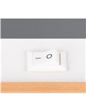 Foco de pared o de techo con interruptor integrado PIERRE bombilla excl. 1x GU10 max. 10W IP20 Blanco