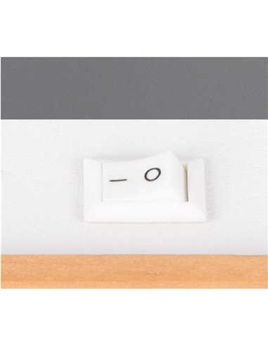 Spot mural ou plafonnier avec interrupteur intégré Ampoule PIERRE excl. 1x GU10 max. 10W IP20 Blanc