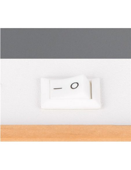 Spot de parede ou teto com interruptor integrado, lâmpada PIERRE, excl. 1x GU10 máx. 10W IP20 Branco