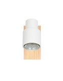 Foco de pared o de techo con interruptor integrado PIERRE bombilla excl. 1x GU10 max. 10W IP20 Blanco