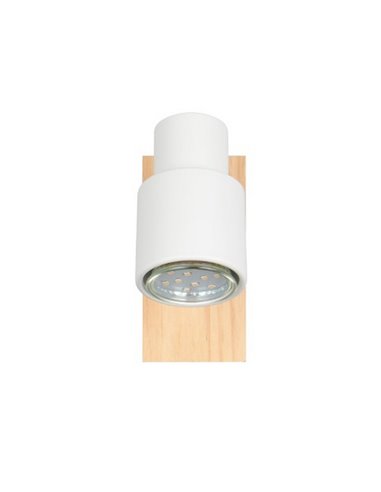Spot mural ou plafonnier avec interrupteur intégré Ampoule PIERRE excl. 1x GU10 max. 10W IP20 Blanc
