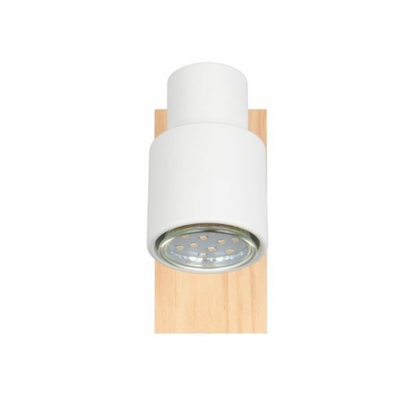 Spot mural ou plafonnier avec interrupteur intégré Ampoule PIERRE excl. 1x GU10 max. 10W IP20 Blanc